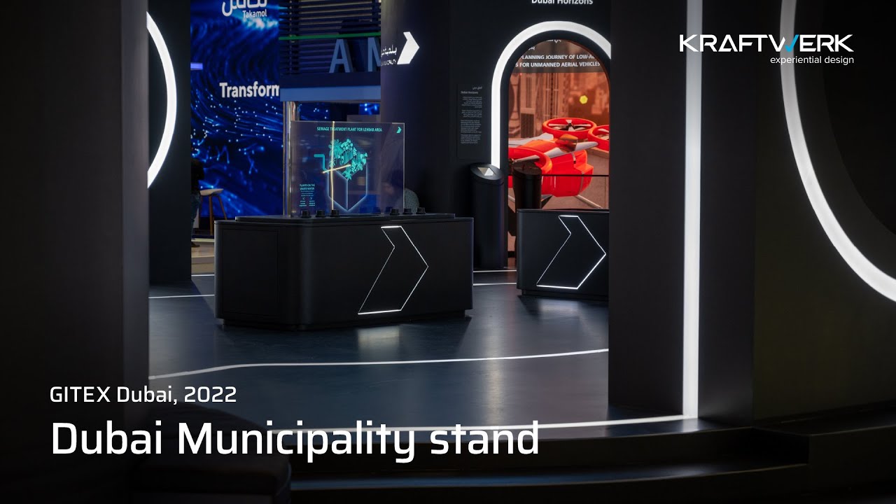GITEX 2022 Dubai Municipality x Kraftwerk x Projex | Interactive digital stand development