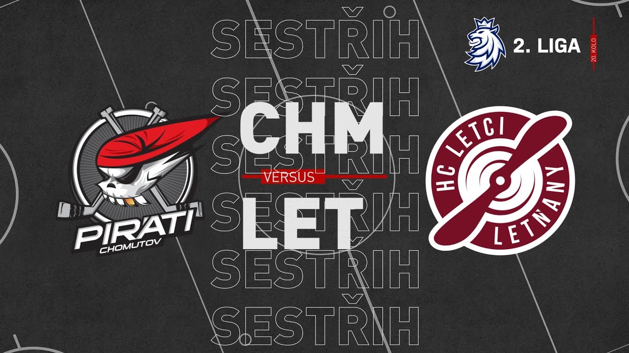 SESTŘIH 20.kolo 2. ligy: Piráti Chomutov - HC Letci Letňany 1:5