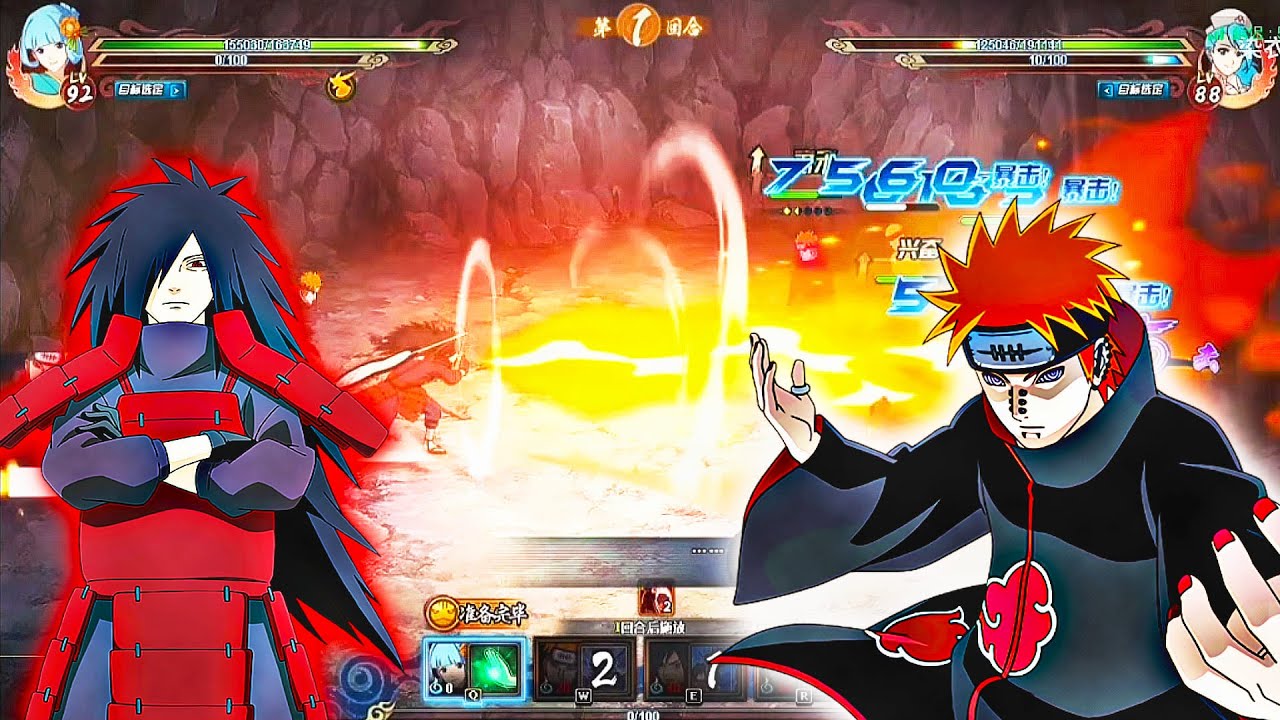 Madara [Final Battle] vs Pain Six Paths | Naruto Online