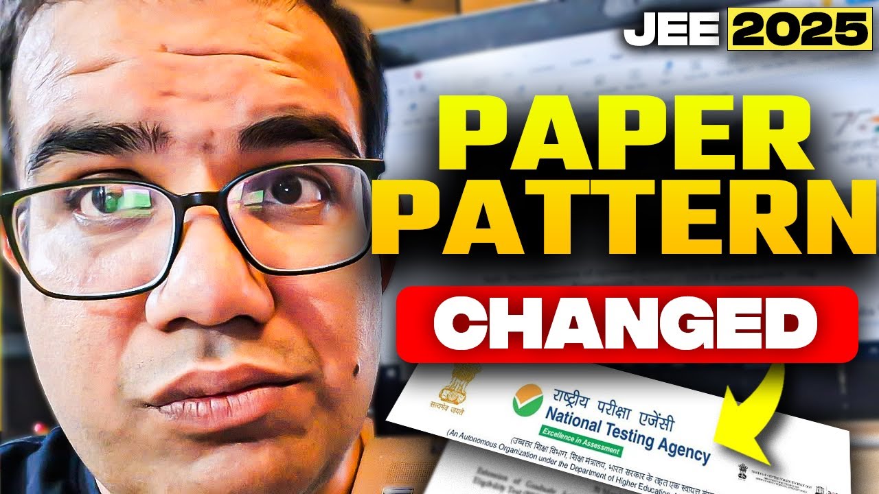 JEE 2025 | NTA Official Update | SHOCKING Pattern Changes | Vinay Shur Sir