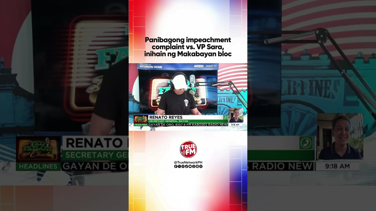 Panibagong impeachment complaint vs. VP Sara, inihain ng Makabayan bloc | Ted Failon & DJ Chacha