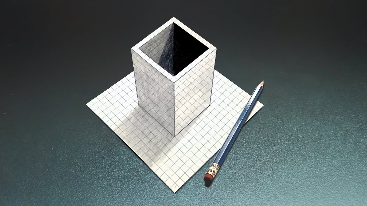 Creating a 3D Optical Illusion: Step-by-Step Drawing Tutorial in Timelapse!