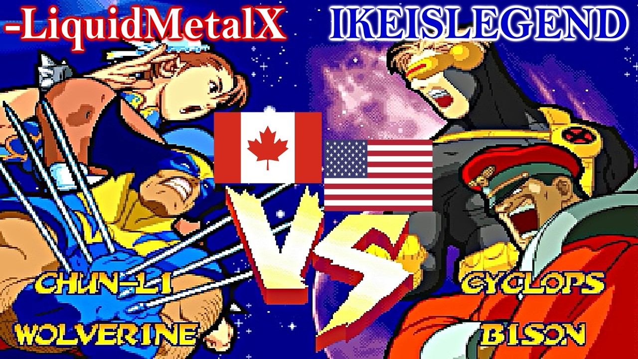 Marvel Super Heroes Vs. Street Fighter - -LiquidMetalX vs IKEISLEGEND
