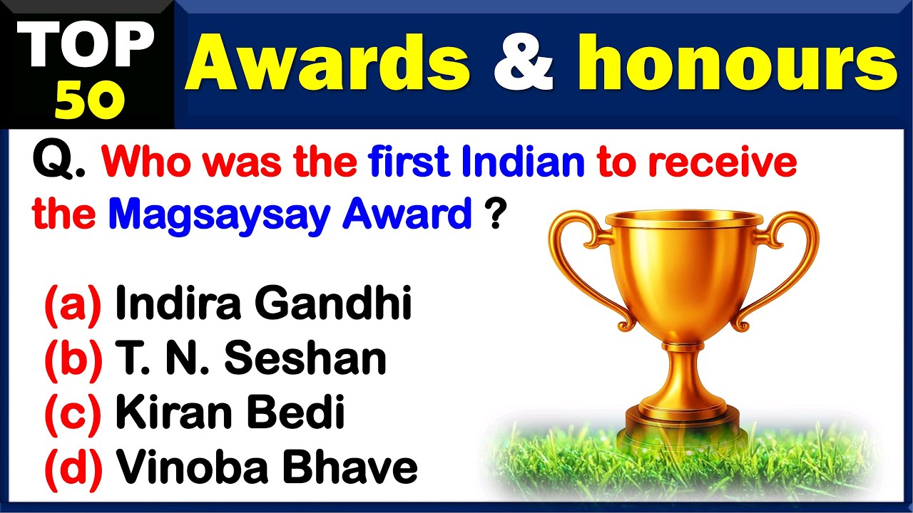 Awards and Honours for All Exams 2025 | Static GK for SSC, RRB, Banking & Other Exams | TickBook