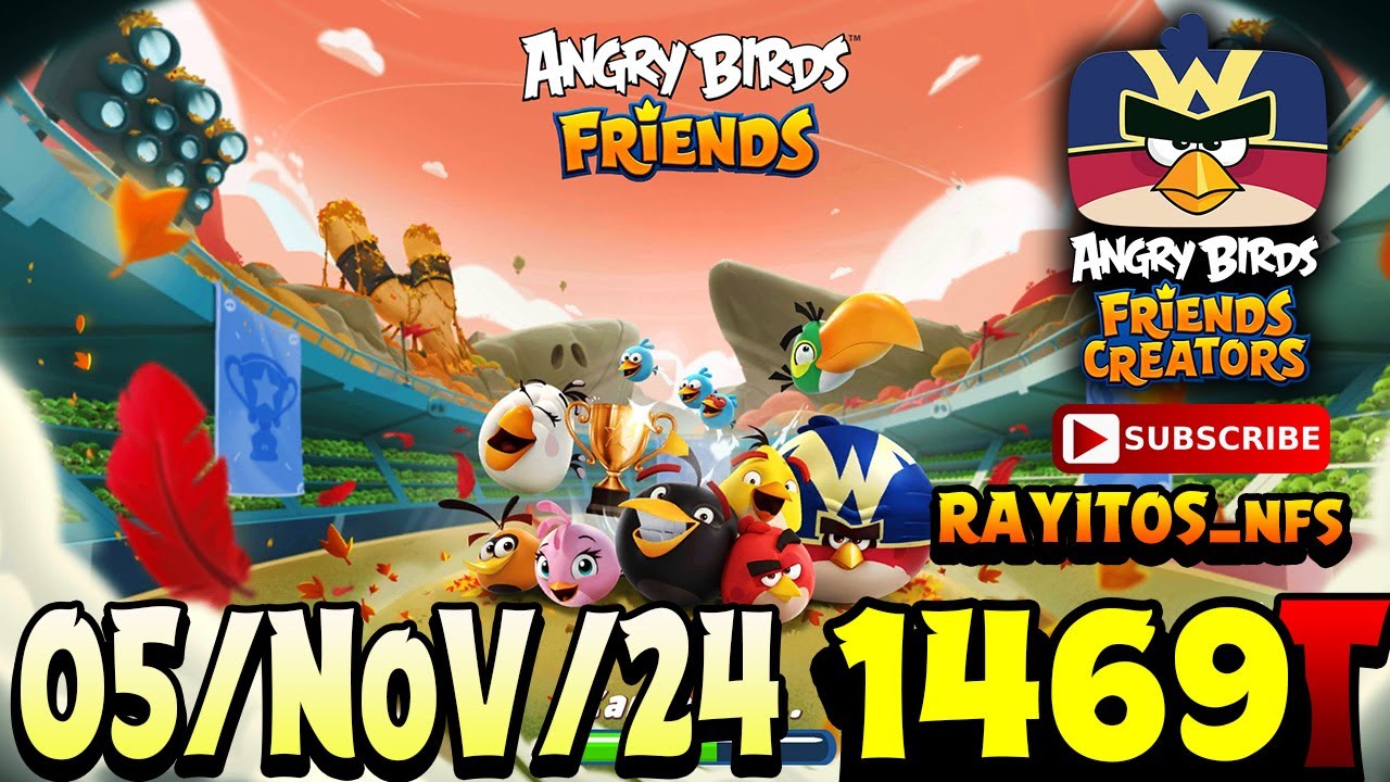 Angry Birds Friends All Levels Tournament 1469 Highscore POWER-UP walkthrough