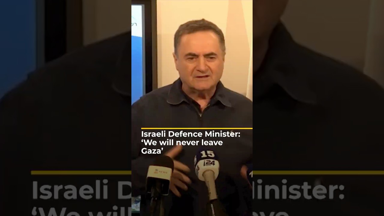 Israeli Defence Minister: &lsquo;We will never leave Gaza&rsquo; | AJ #shorts