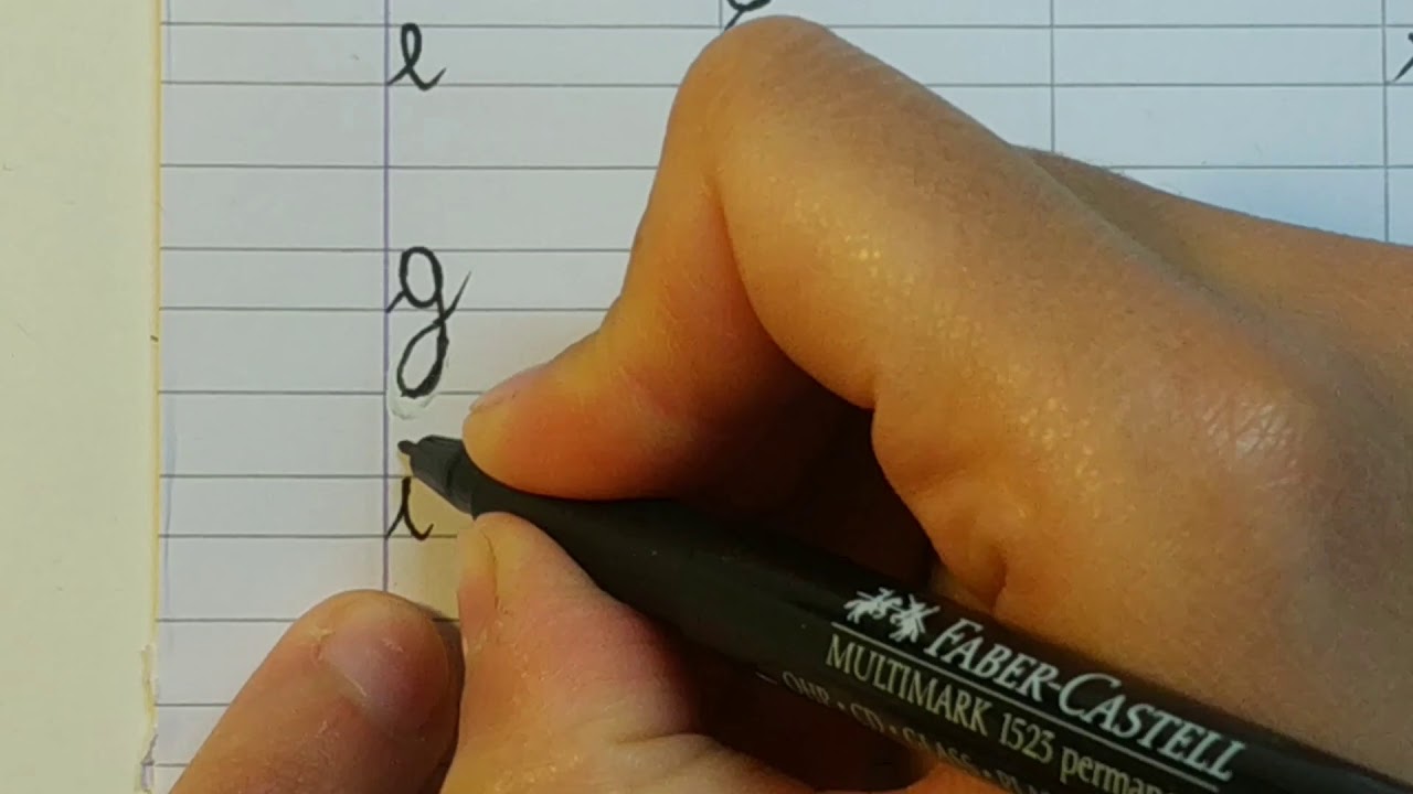 Lettere in corsivo maiuscolo!