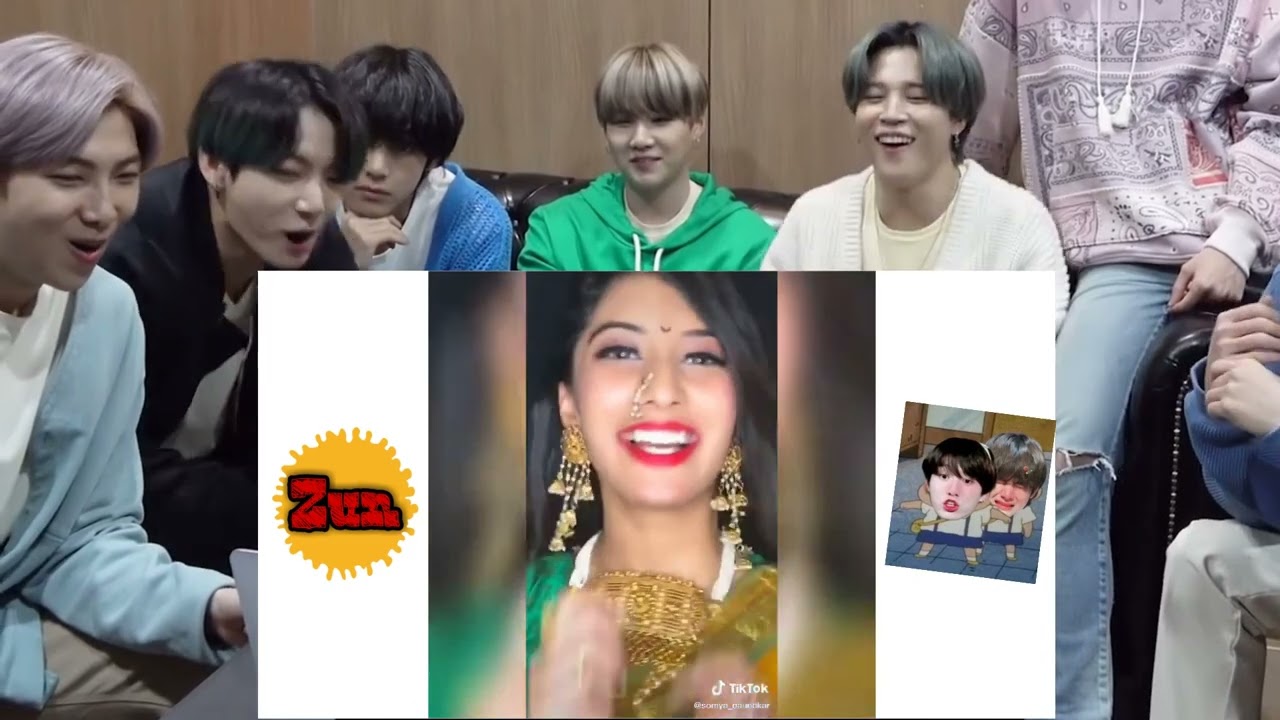 BTS reaction  Kal Raat Online Mili Ek Ladki __ New Trending - Riyaz & Avneet Kaur  - Army BTS