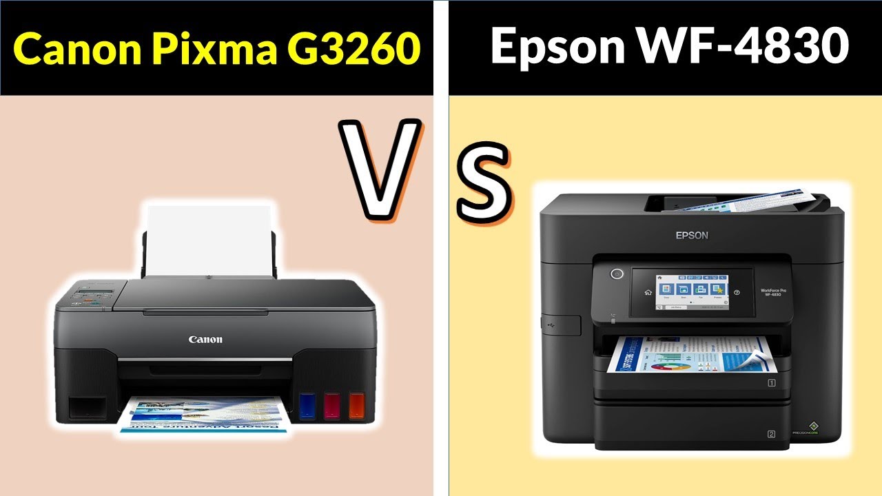 ✅Canon Pixma G3260 vs Epson WorkForce Pro WF-4830 Printer Coimparison | which is best for you?
