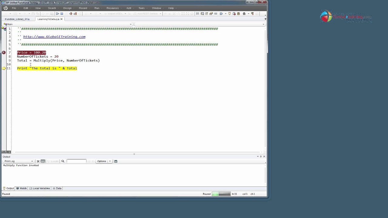 UFT 12.01 | QTP | Debugging Techniques in UFT