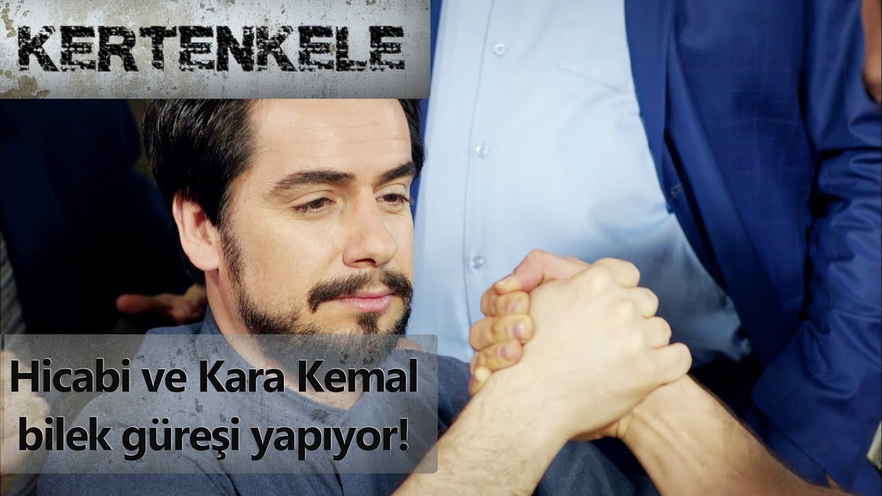 Hicabi ve Kara Kemal bilek güreşi yapıyor! - Kertenkele