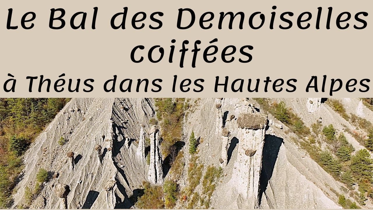 Vol de Drone sur la Salle de bal des Demoiselles coiffées à Théus dans les Hautes Alpes (05)
