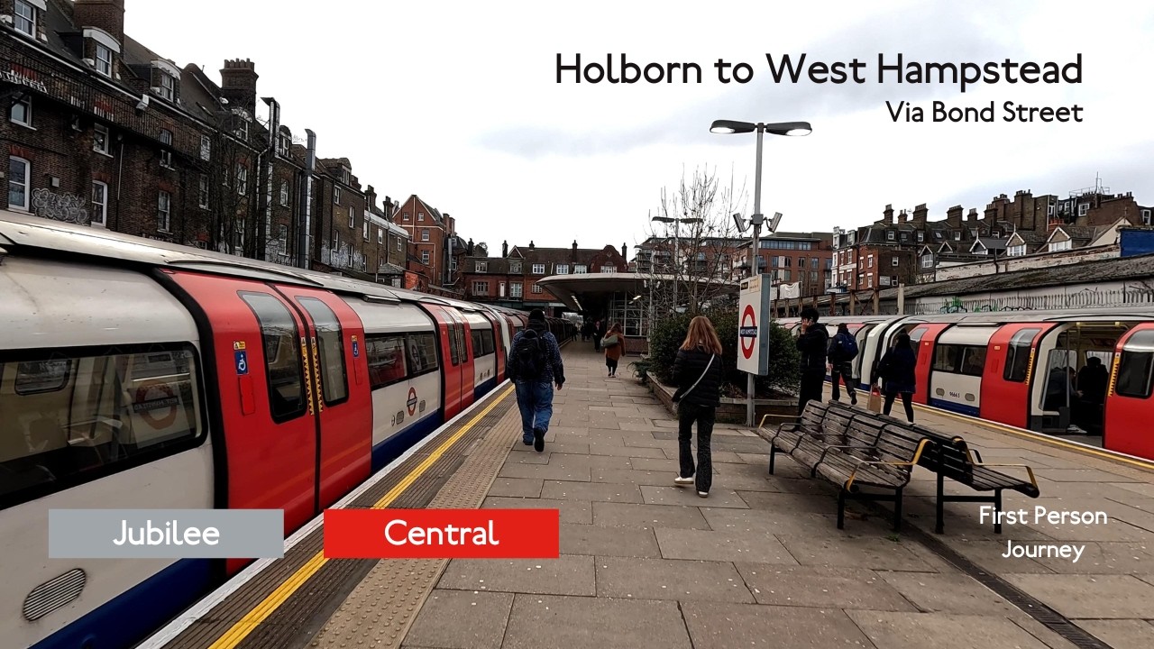 London Underground First Person Journey: Holborn to West Hampstead via Bond Street