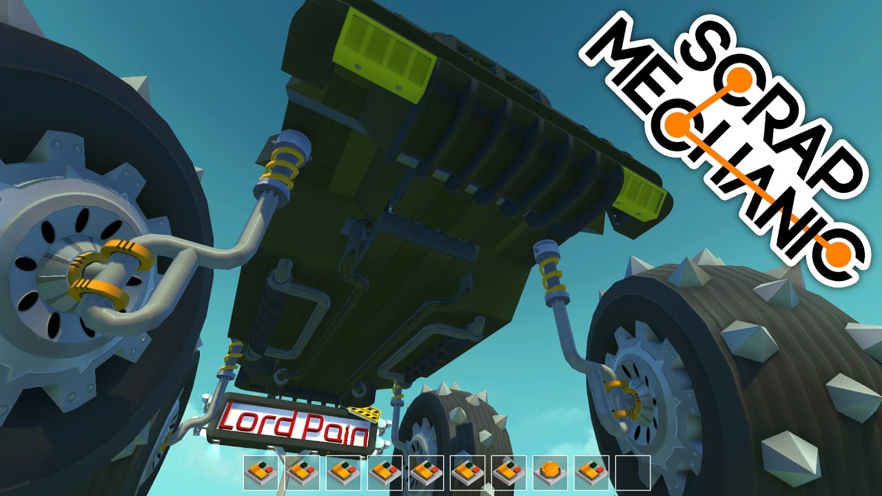 ( Scrap Mechanic ) LordPain's Tutorials: Steering with Big Wheels