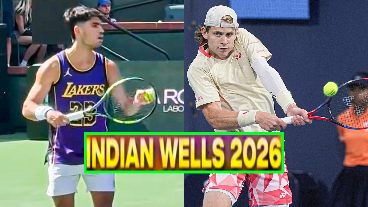 Carlos Alcaraz vs Zizou Bergs All Points Full Practice Match | Indian Wells 2026