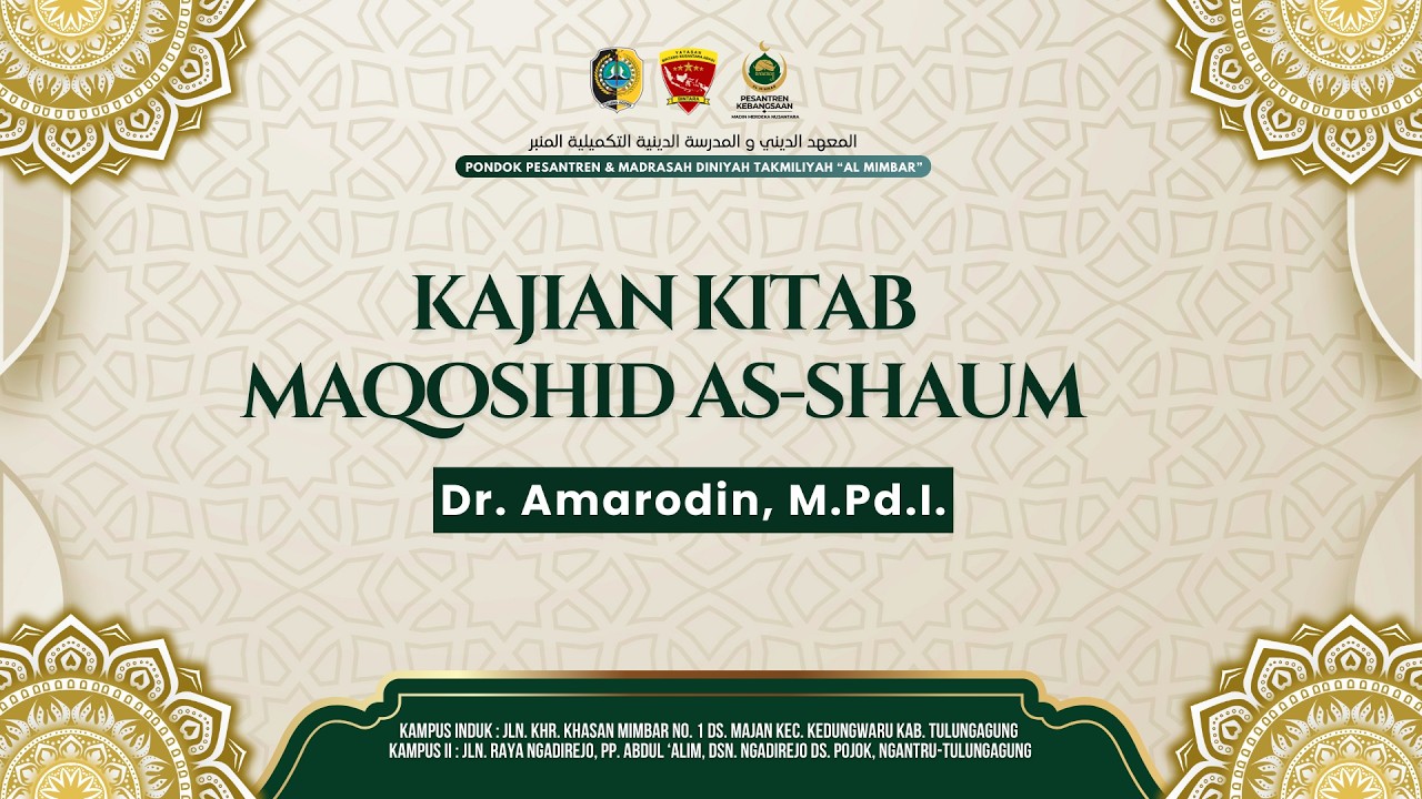 LIVE🔴- KAJIAN KITAB Maqoshid As-Shaum