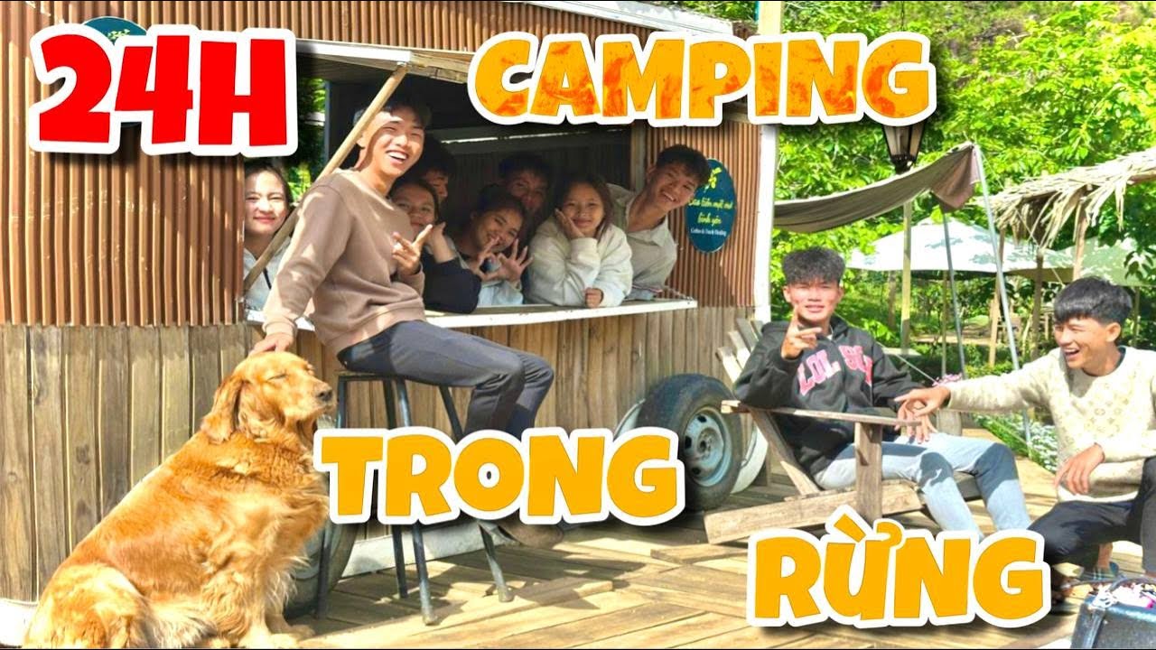 Anh Ba Phai | Thử Thách 24H Cắm Trại Khu CamPing Trong Rừng Một Ngày Bất Ổn ⛺ | 24H Challenge
