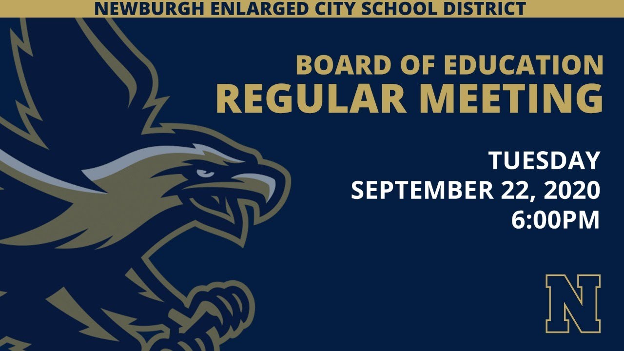 BOE Regular Meeting - September 22, 2020 - 6:00PM
