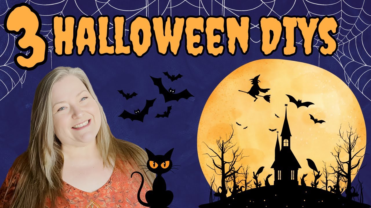 3 Halloween DIYS ~ Easy Halloween Decorations Made Using Dollar Tree Materials