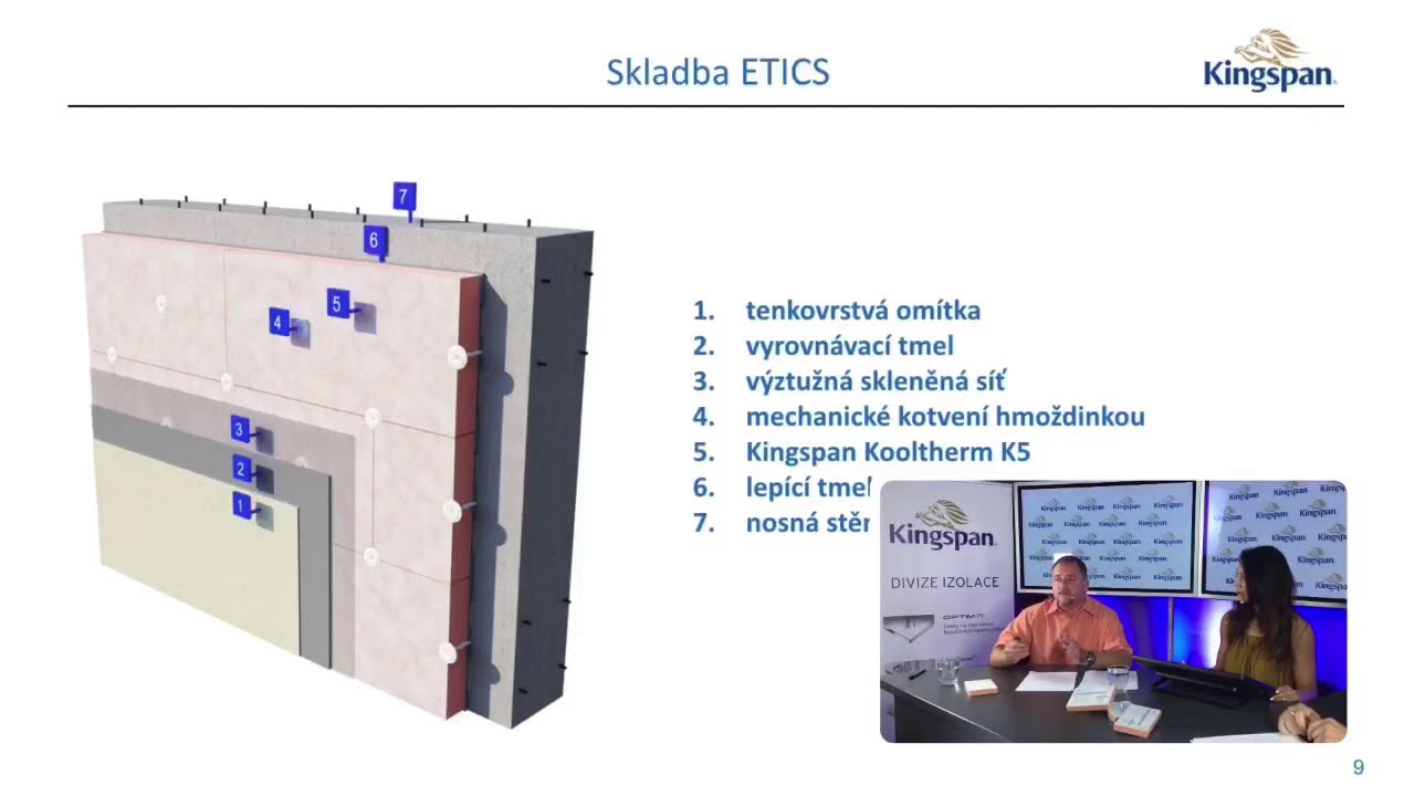 Webinář Kingspan: Jak správně navrhnout systém vnějšího kontaktního zateplení