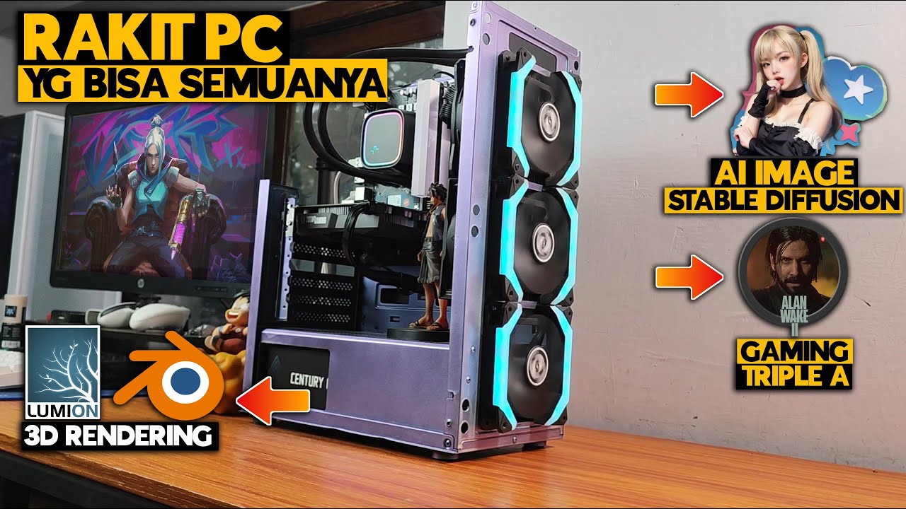 MANTAP!! RAKIT PC 6Jt s/d 8Jt an Untuk 3D Rendering & GAMING RATA KANAN - Ft VenomRX H510