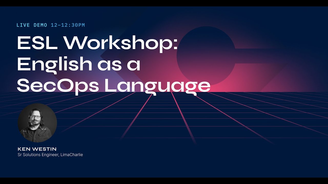 English as a SecOps Language - Agentic SecOps Workspace demo
