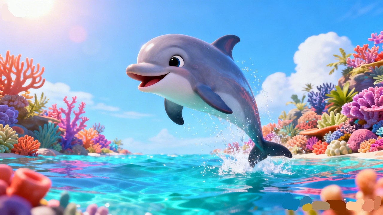 Dolly the Dolphin 🐬 | Fun & Happy Kids Ocean Song | Sing Along!