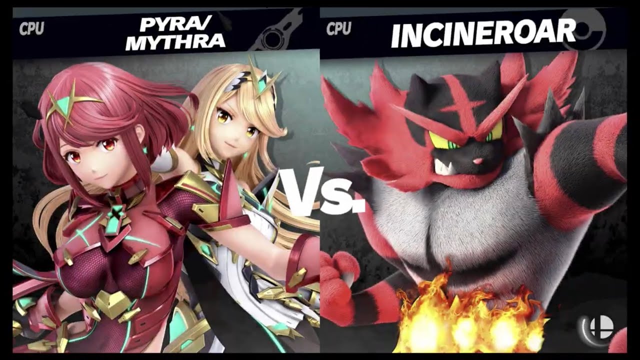 Super Smash Bros. Ultimate - Pyra/Mythra VS Incineroar