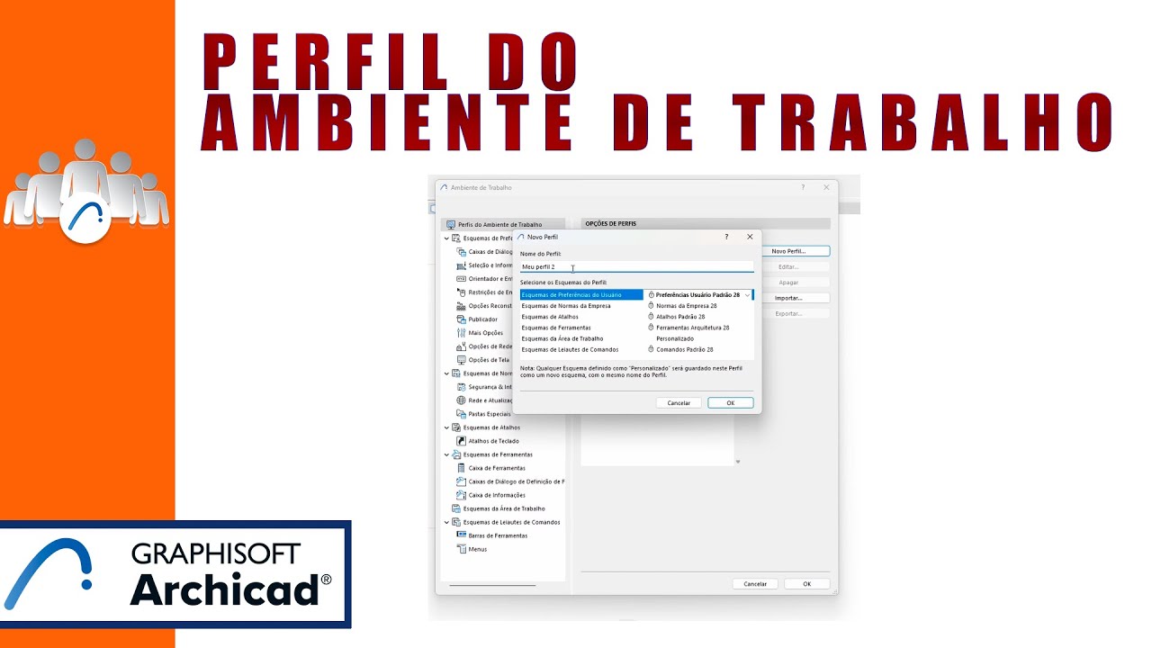 ARCHICAD: Perfil do ambiente de trabalho