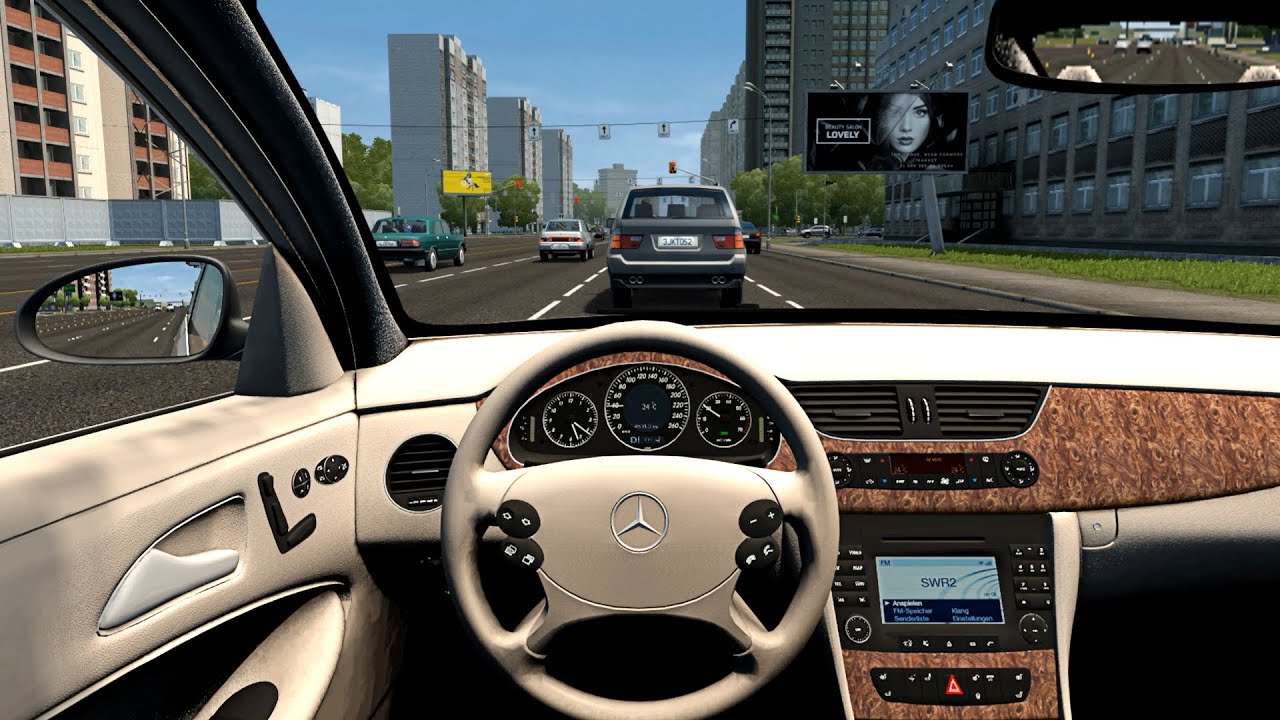 2009 Mercedes Benz CLS 350 - City Car Driving [Steering Wheel Game Play]