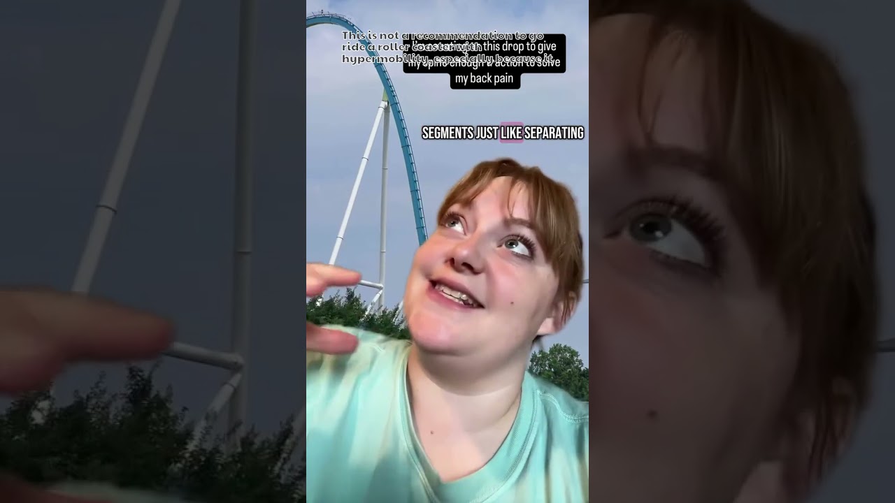 Roller Coaster Thrills with Hypermobility Explained 🚀 #Hypermobility #RollerCoaster #Adventure