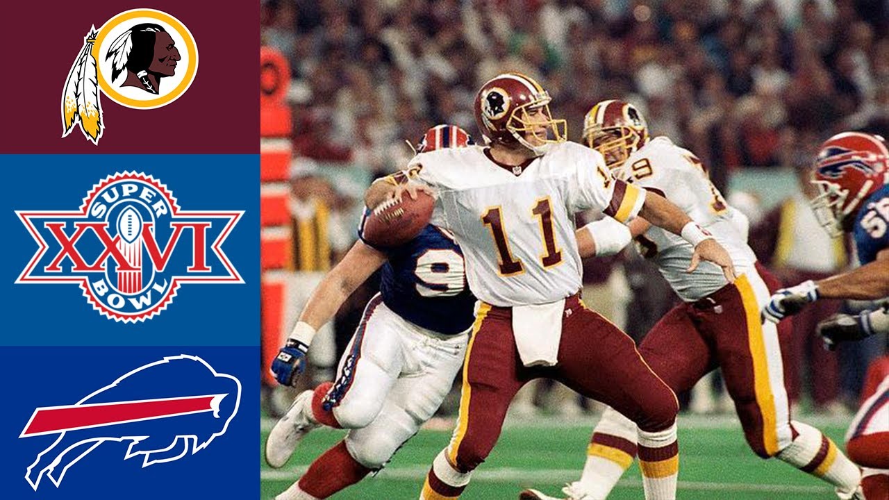Redskins vs Bills Super Bowl XXVI