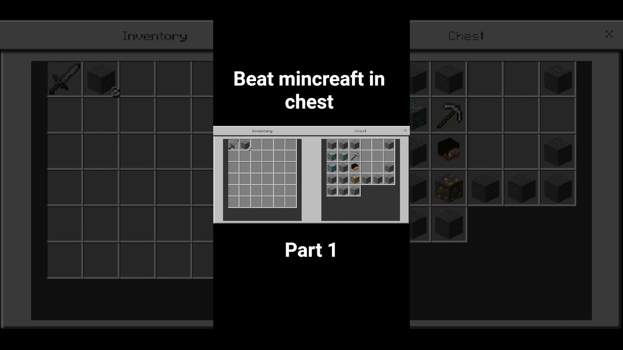 beat minecreaft in chest part 1 #minecraft