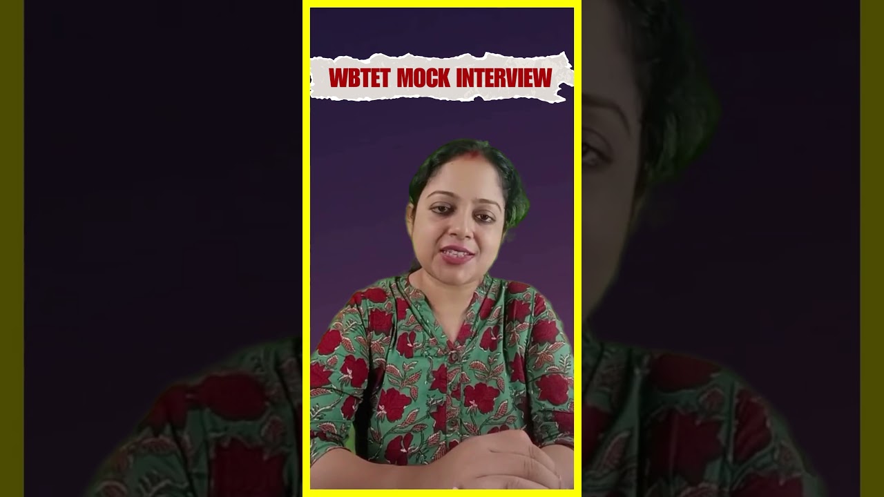 WB Primary TET Mock Interview #wbtet