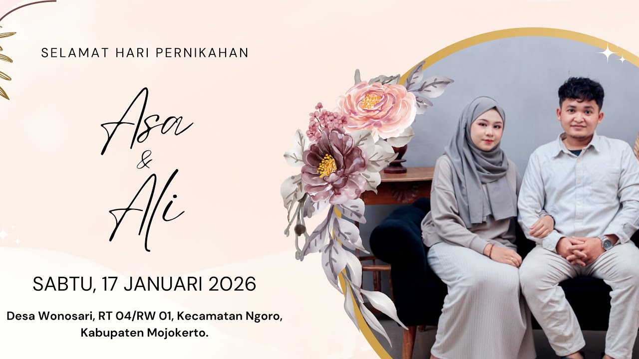 🔴ASA & ALI 🔴 - Live Akad Nikah. || 17 Januari 2026 || Oleh KH. Fu'ad Noer Hasan Sidogiri