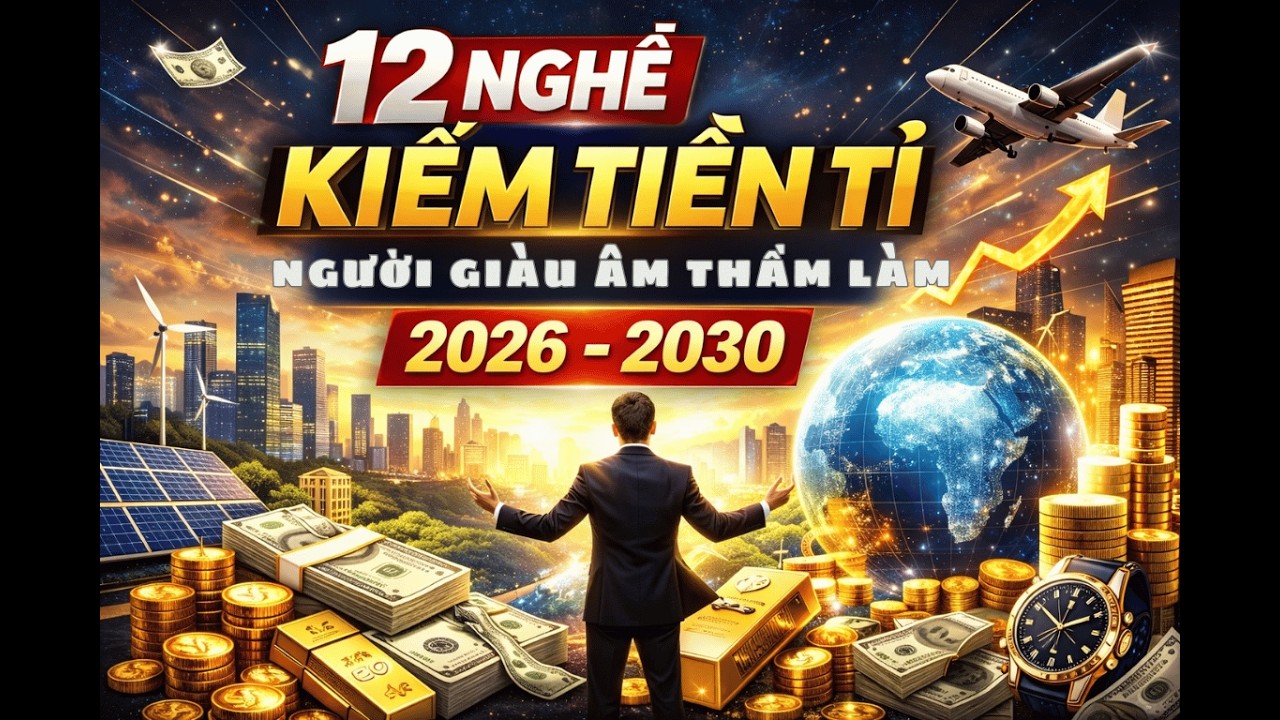 12 Nghề Kiếm Tiền Tỉ Năm 2026-2030 Giới Giàu Âm Thầm Đi Trước - TƯ DUY THỊNH VƯỢNG