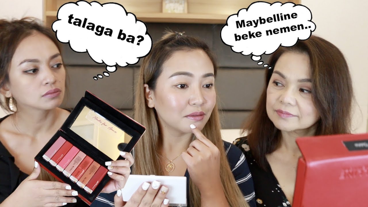 SINUBUKANNE NAMIN ANG MAYBELLINE MADE FOR ALL LIPSTICKS!
