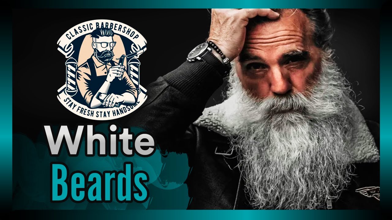 💈 10 WHITE Beard Styles for MEN 2022 ✂️