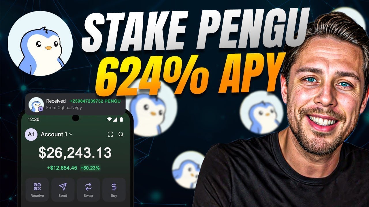 Stake Pudgy Penguins Coin 🚀 624% APY Explained (Step-by-Step)