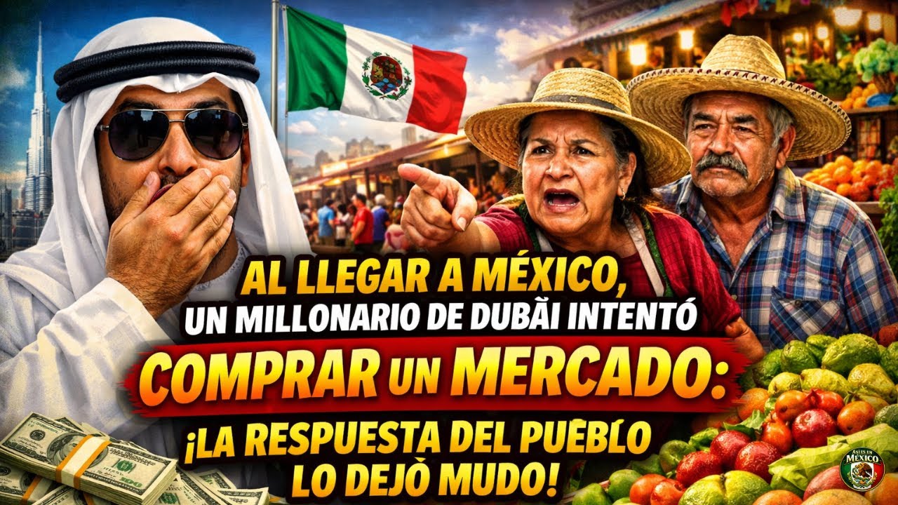 Al llegar a México, un millonario de Dubái intentó comprar un mercado: la respuesta del pueblo lo de