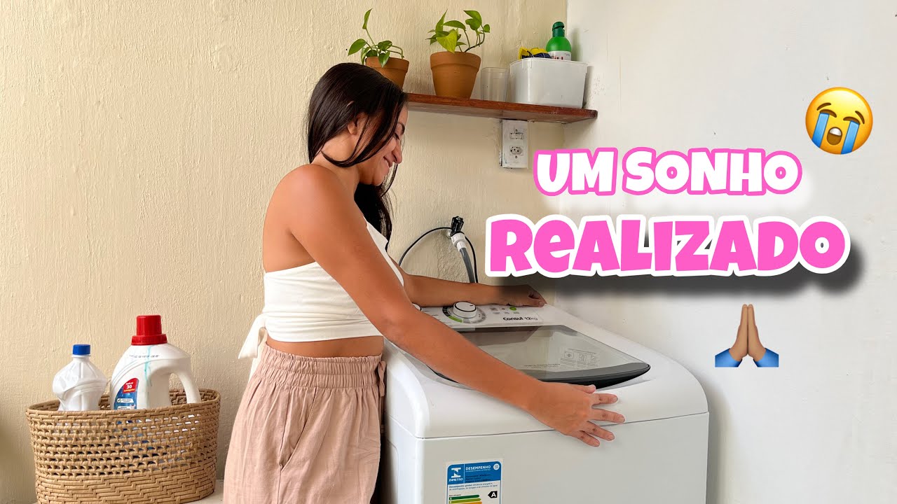 Ganhei uma máquina de lavar 😭✨ | Deus cuida dos detalhes