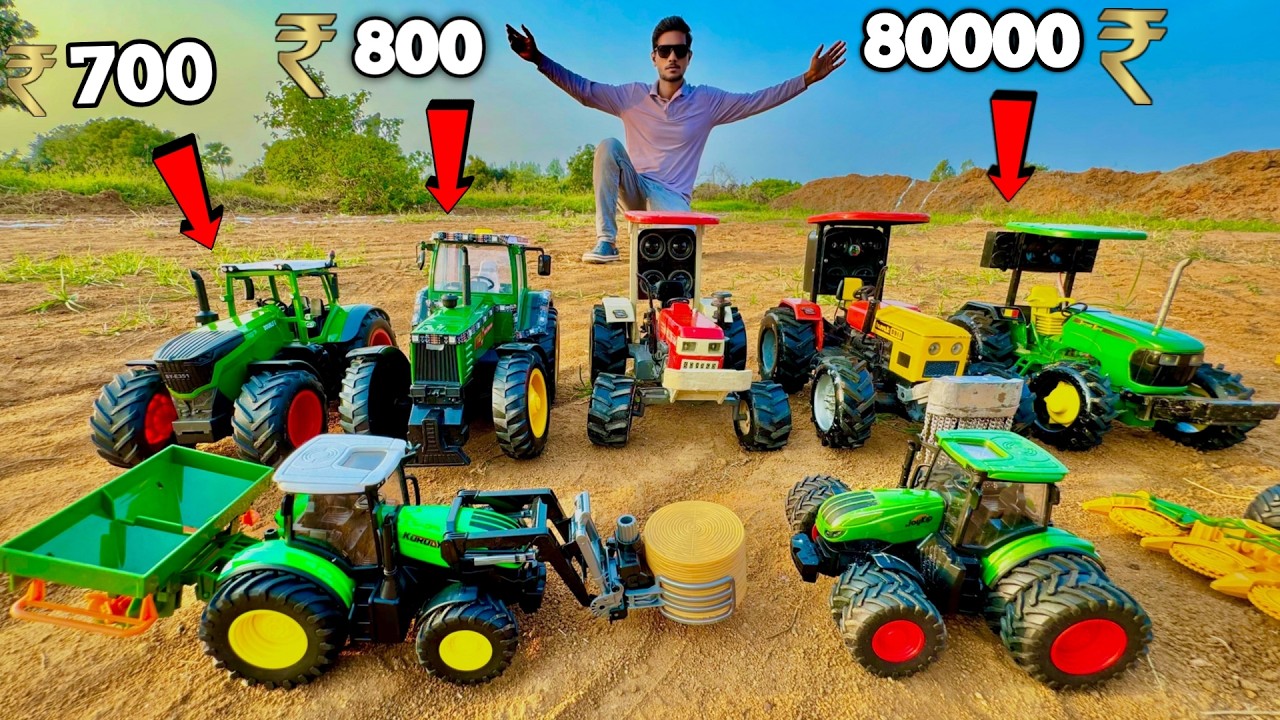 RC Expensive Handmade Tractor Vs RC Low Cost Tractors track test