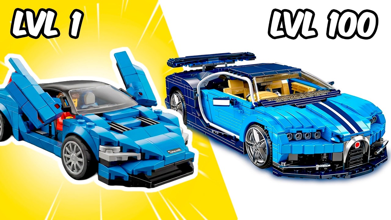 100 уровней машин из LEGO!