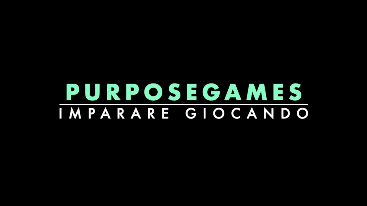 Purposegames: imparare giocando