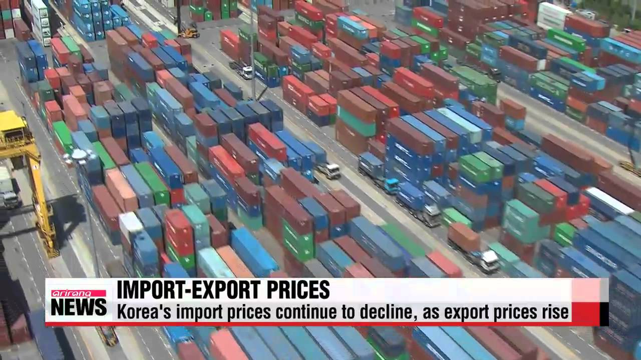 Korea&prime;s import prices continue to decline， as export prices rise   7월 수출입물가 환율상승