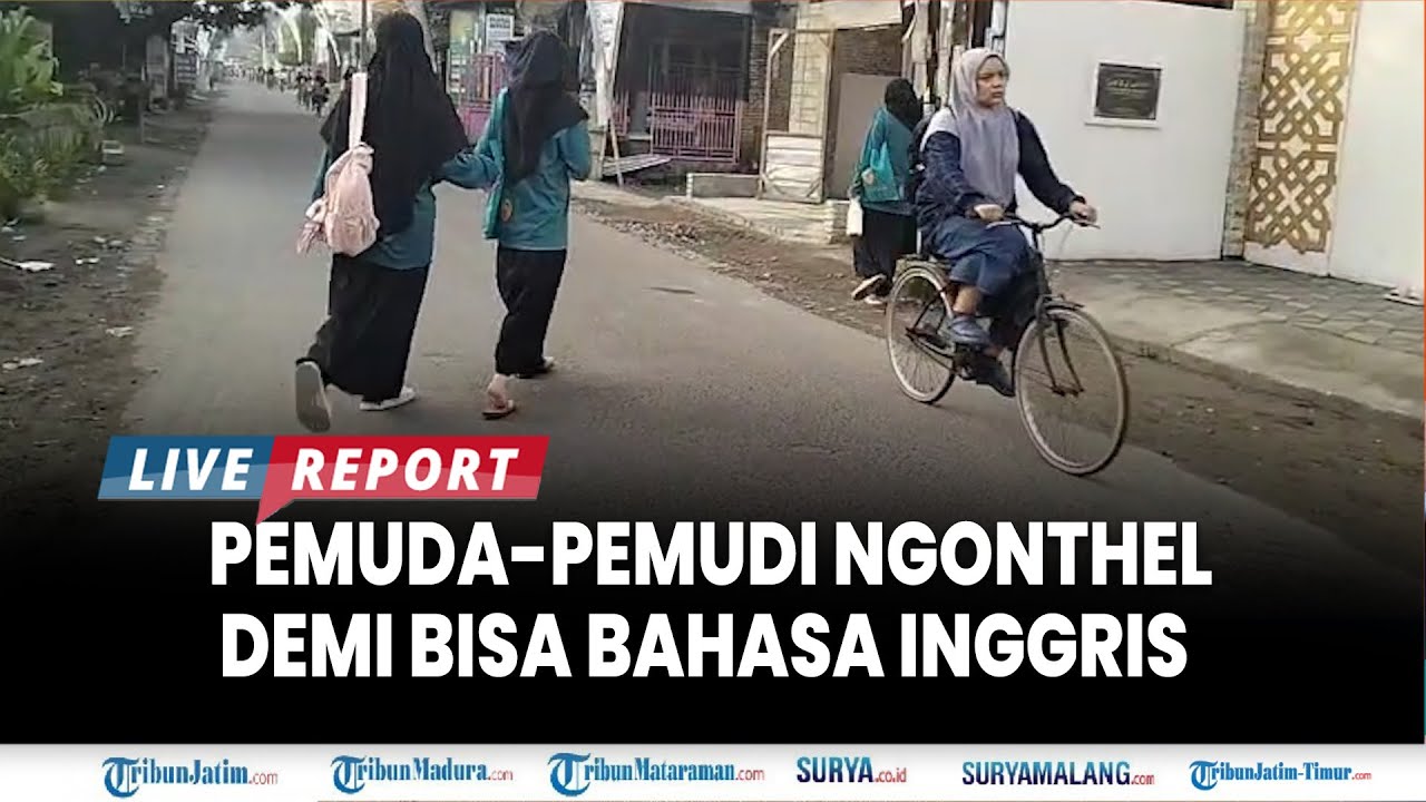 🔴SUASANA ADEM KAMPUNG INGGRIS PARE, Pemuda-Pemudi Pilih Bersepeda dan Jalan Kaki ke Kursus