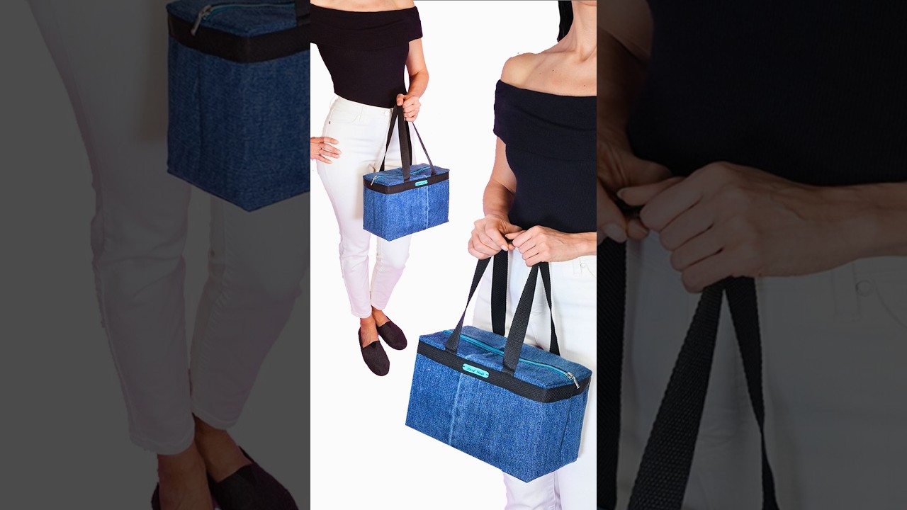 Как легко сшить дорожную сумку из старых джинсов Miarti🪡🧵✂️ 👜✌️