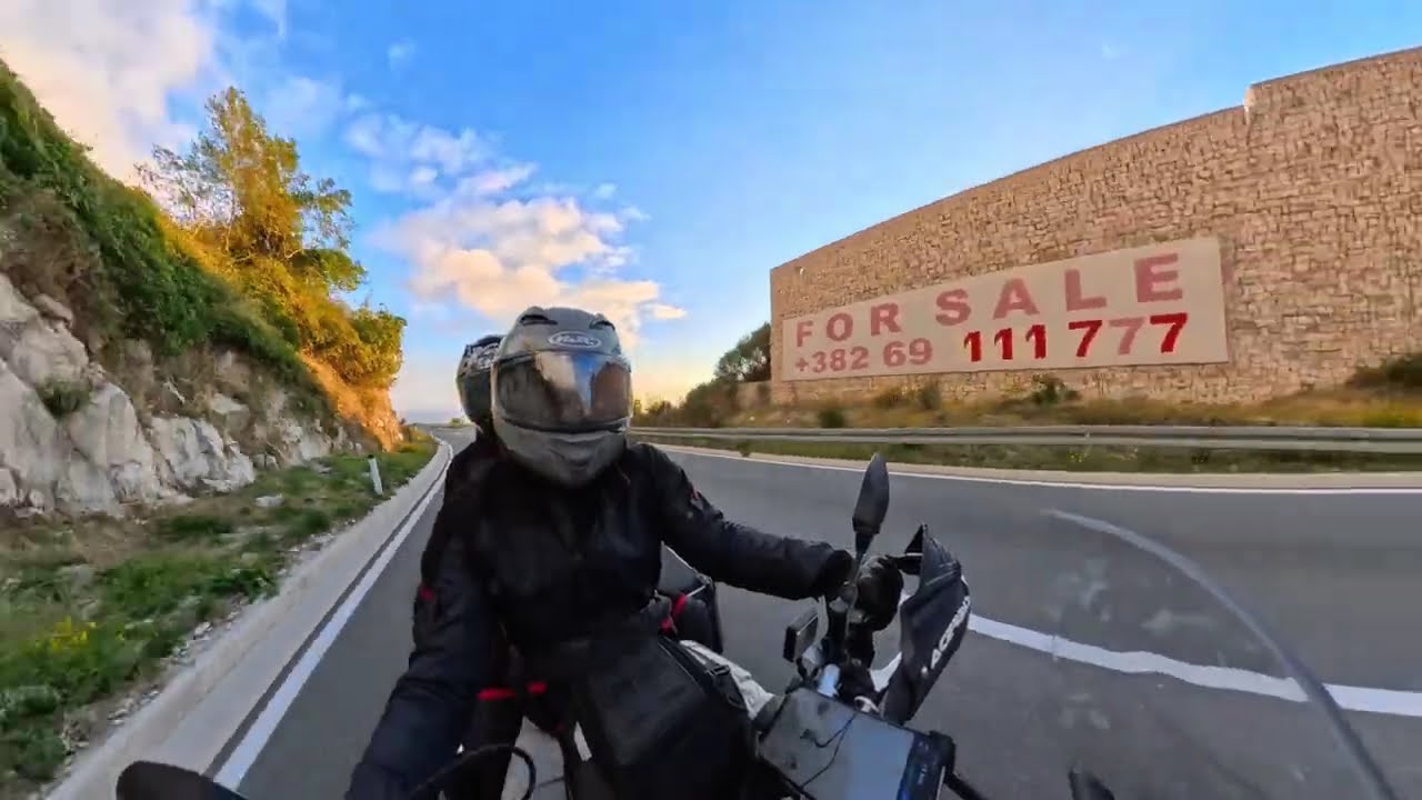 Motorbike the Balkans EP 46 Budva to Cetinje 🇲🇪 | Epic Mountain Road with Adriatic Sea Views (4K)