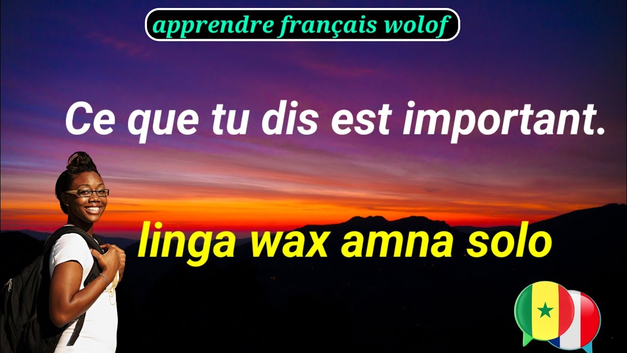 Apprendre français en wolof