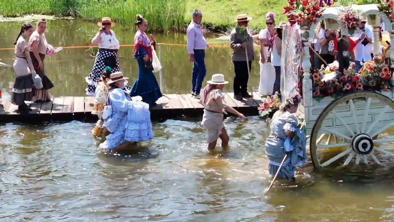 Romería Rosal de la Frontera 2025 a vista de dron